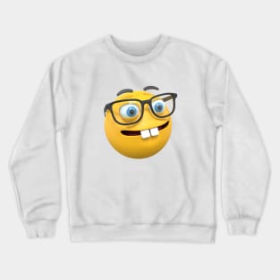 nerd face emoji Crewneck Sweatshirt